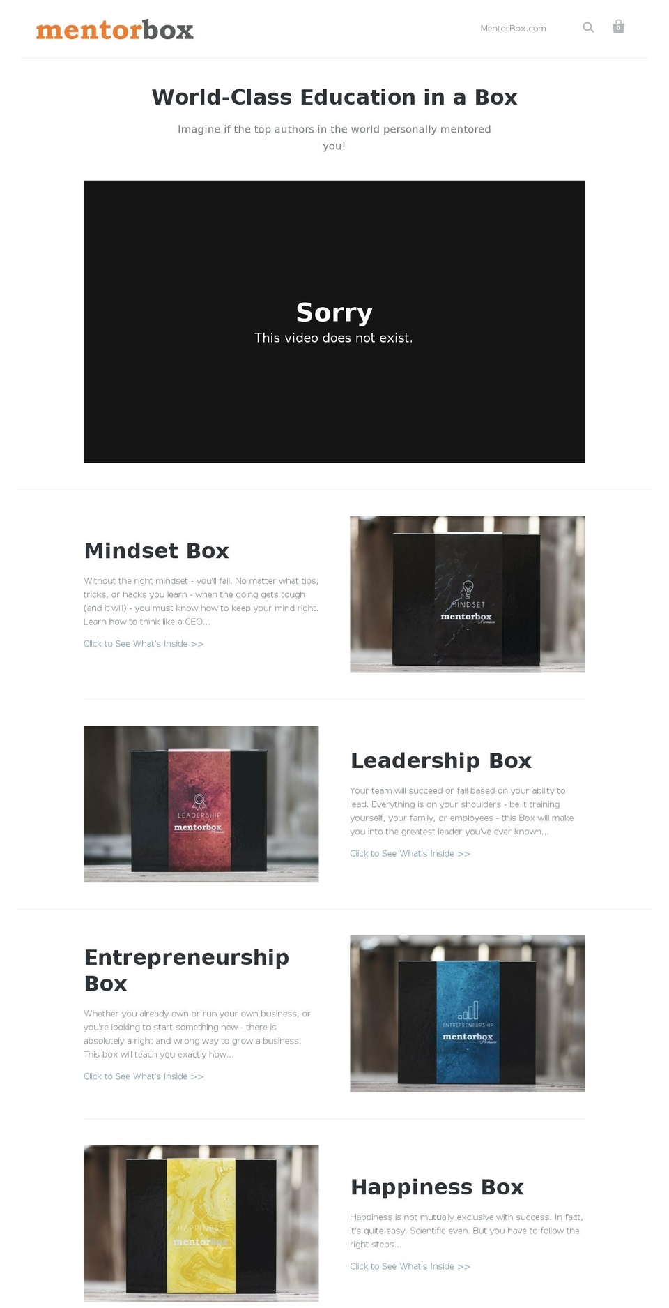 shopmentorbox.com — Shopify storefront screenshot