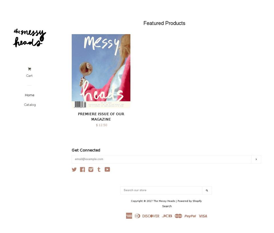 shopmessy.com shopify website screenshot