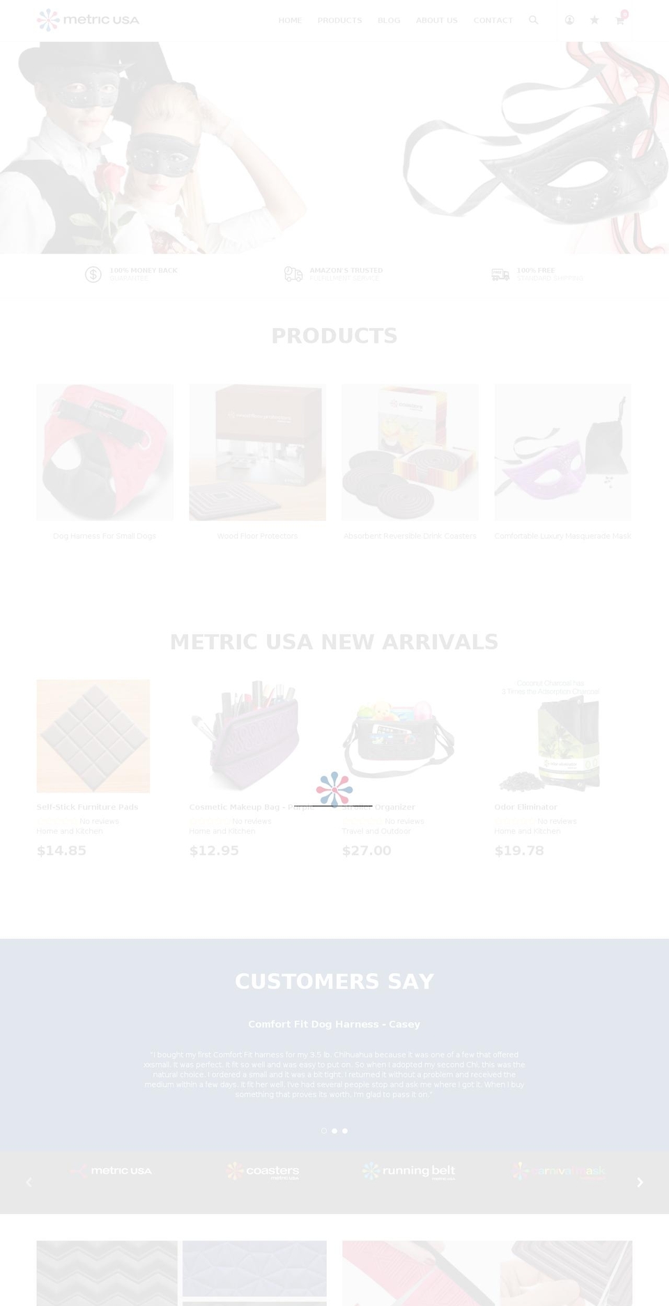 shopmetricusa.us shopify website screenshot