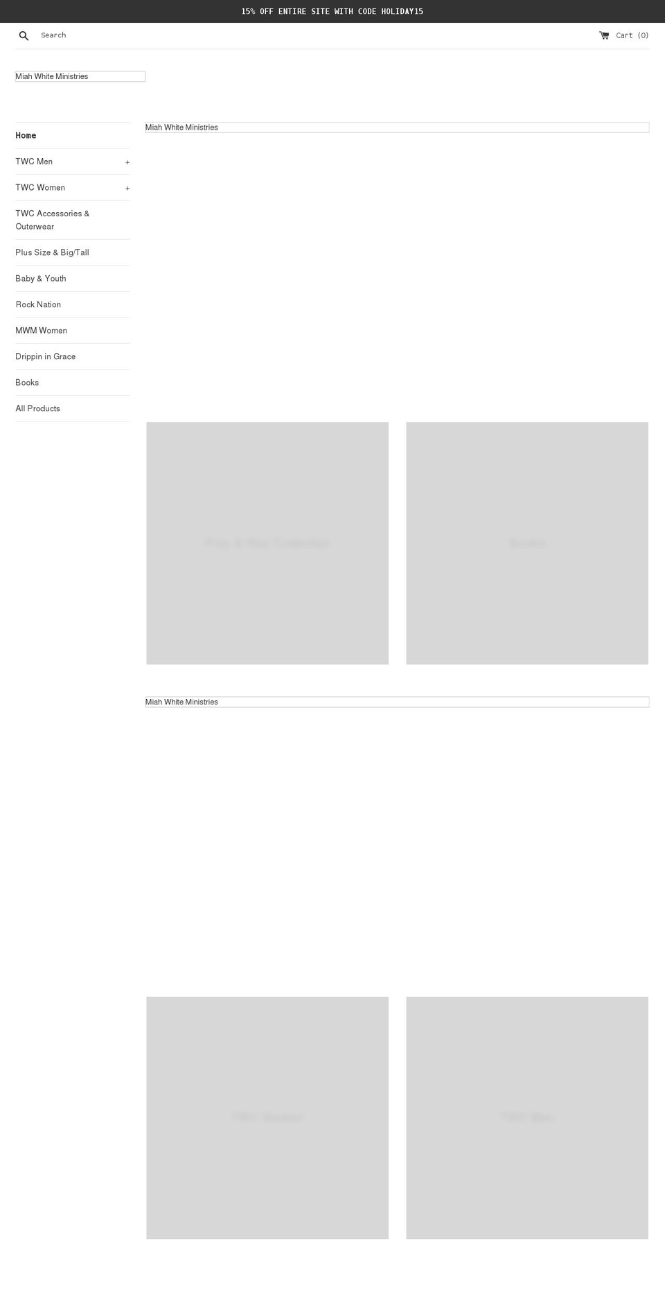 shopmiahwhite.com shopify website screenshot