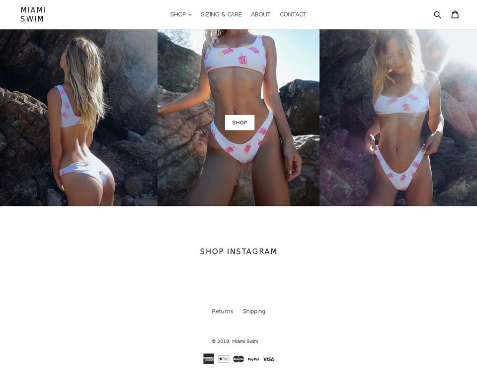 shopmiamiswim.com — Shopify storefront screenshot