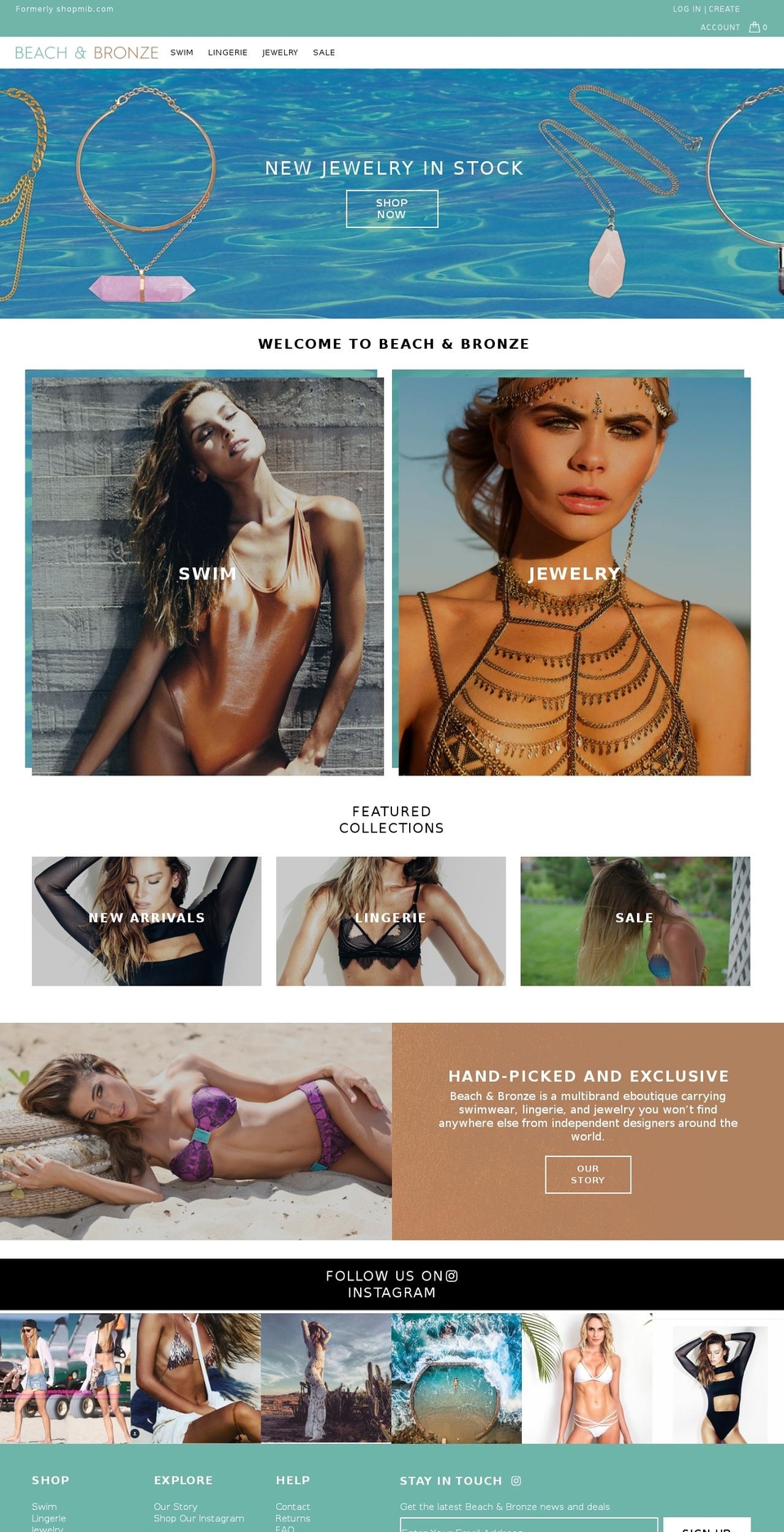 shopmib.com shopify website screenshot