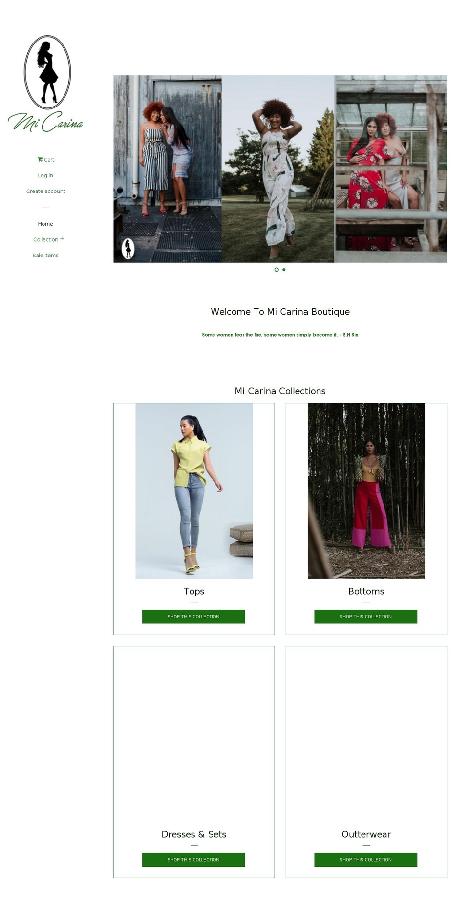 shopmicarina.com — Shopify storefront screenshot