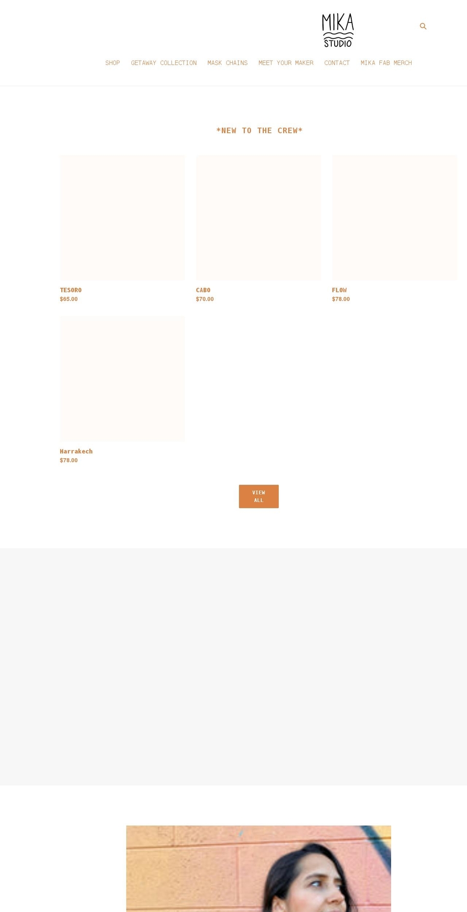 shopmikastudio.com shopify website screenshot