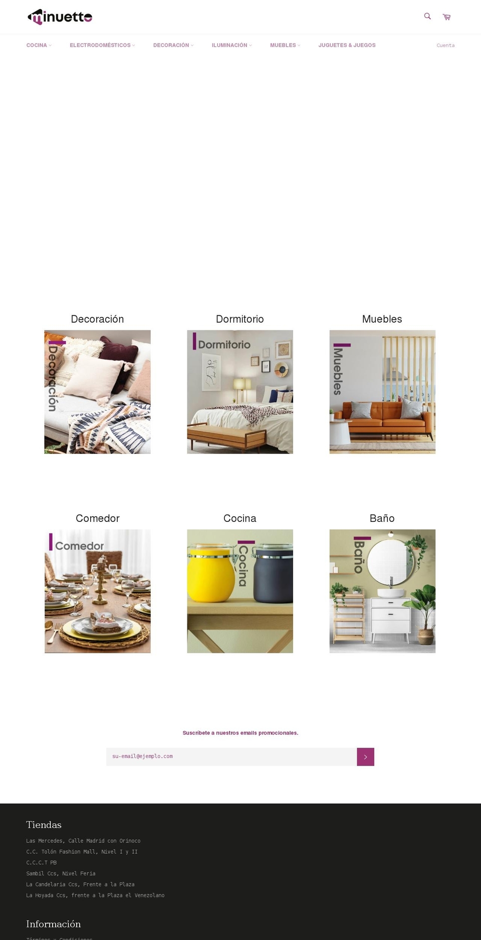 shopminuetto.com shopify website screenshot