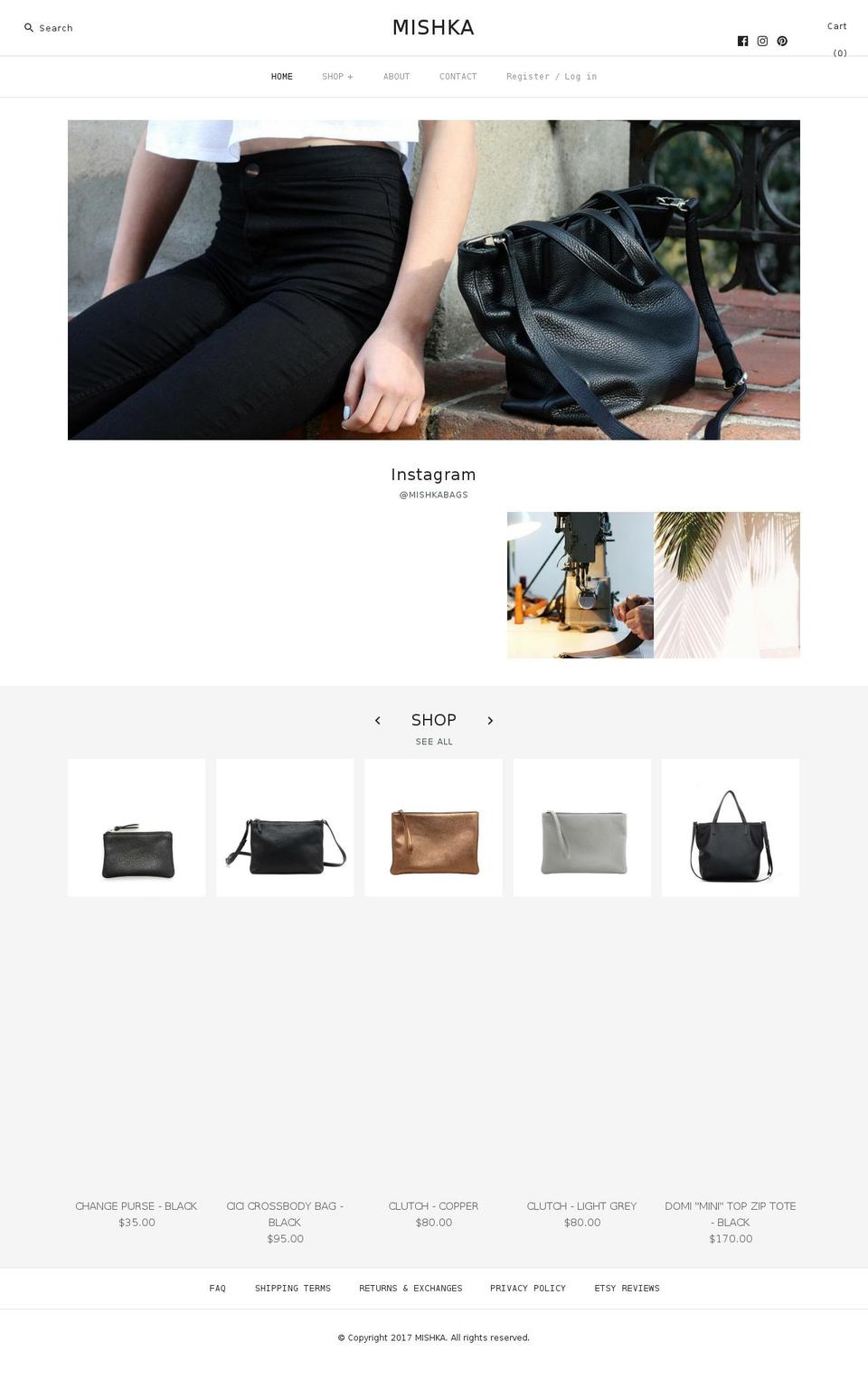 shopmishka.com shopify website screenshot