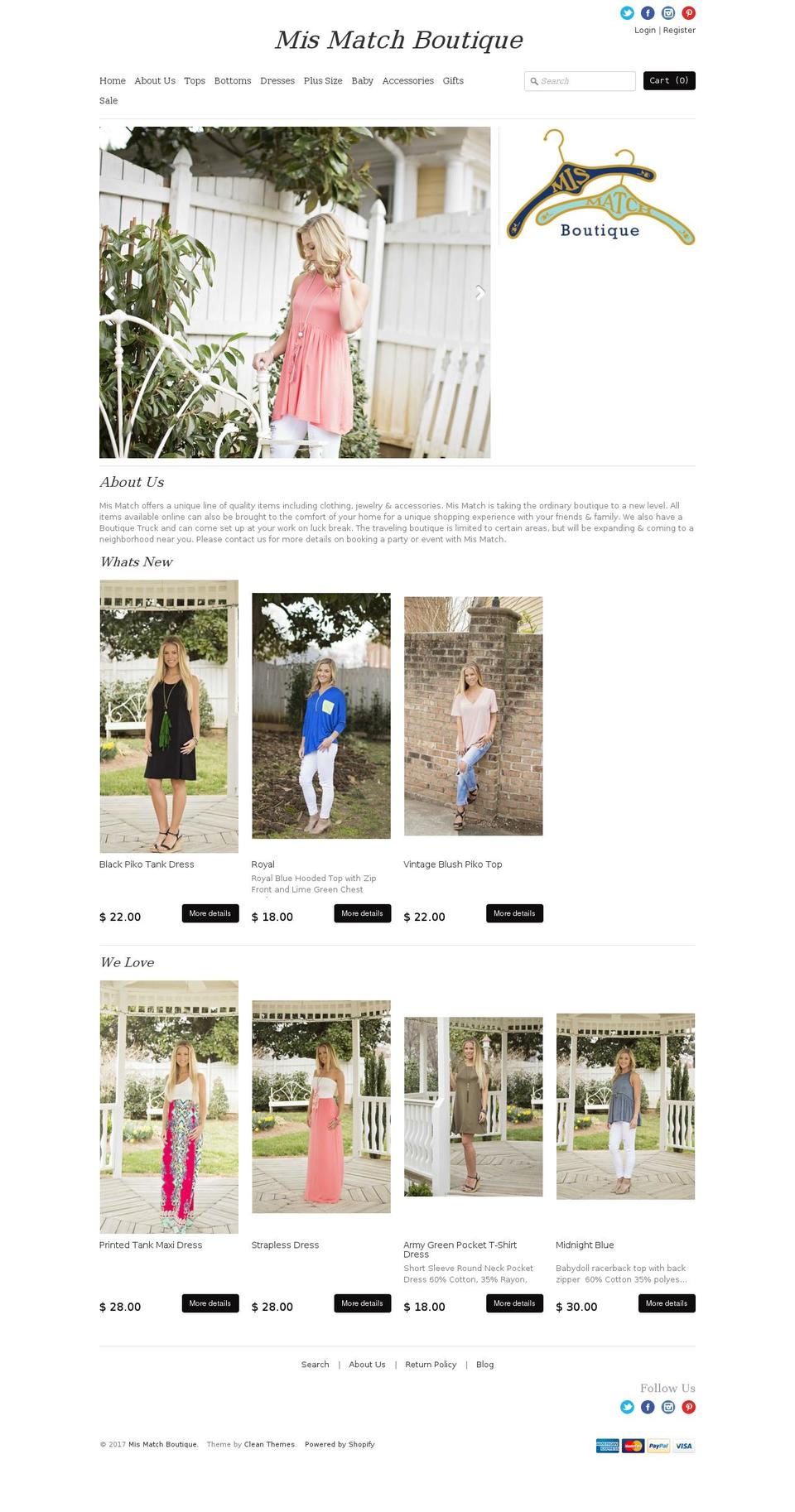 shopmismatch.com shopify website screenshot