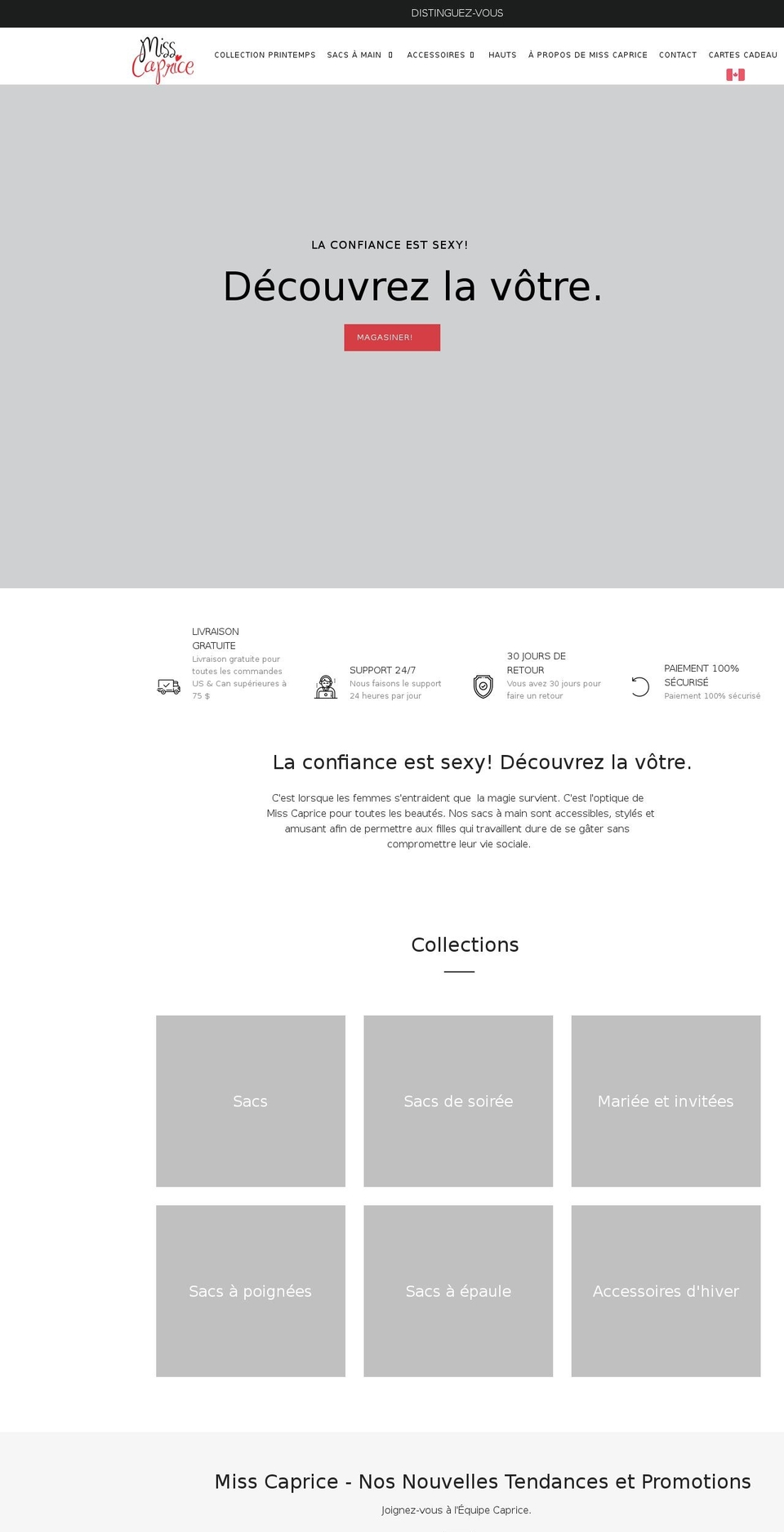 shopmisscaprice.com shopify website screenshot