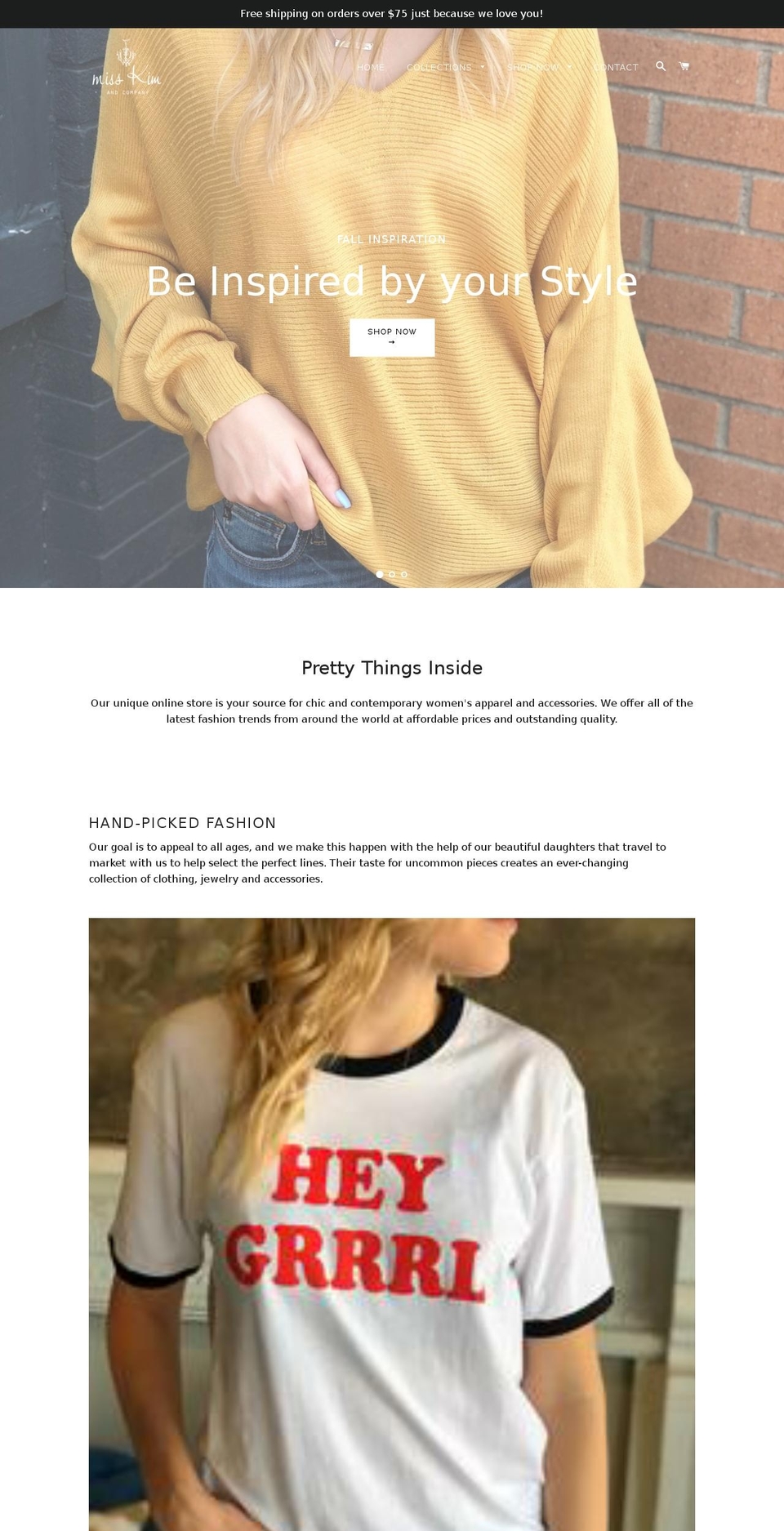 shopmisskim.com — Shopify storefront screenshot
