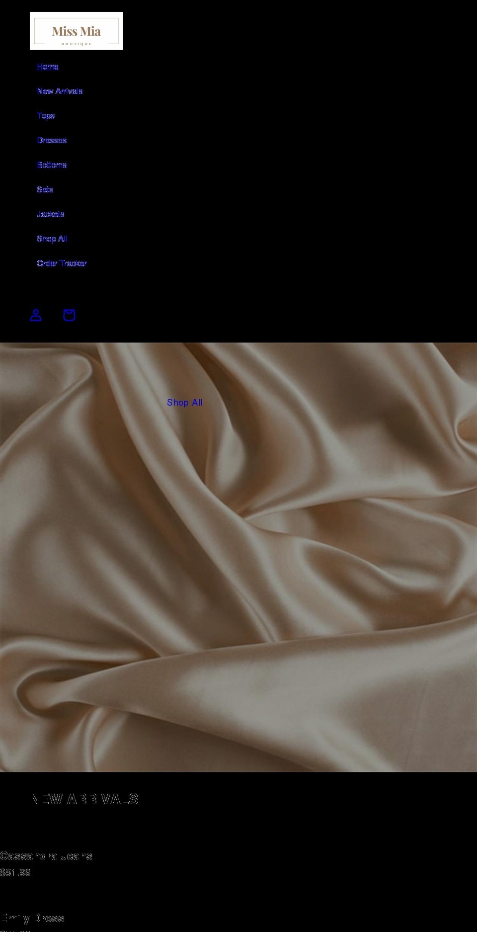 shopmissmia.com shopify website screenshot