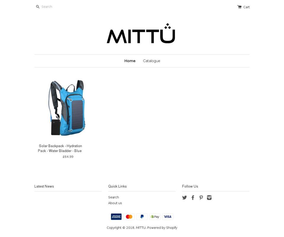 shopmittu.com shopify website screenshot