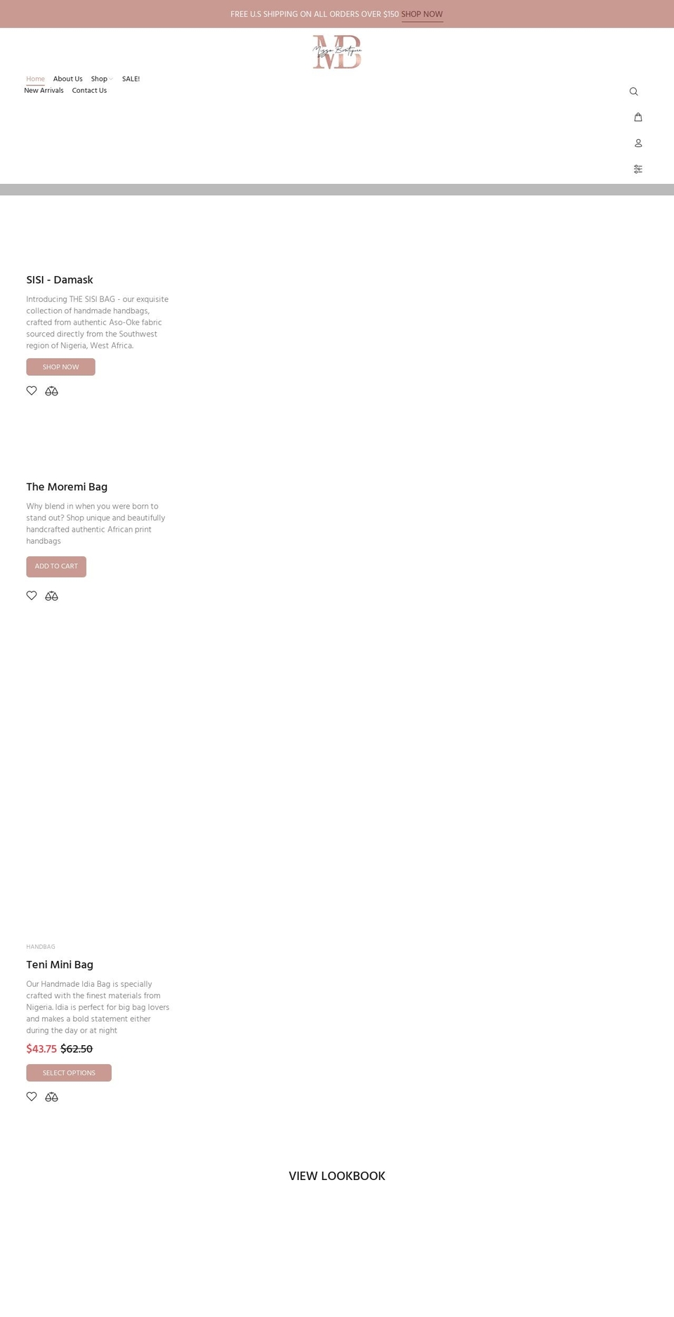 shopmizzo.com shopify website screenshot
