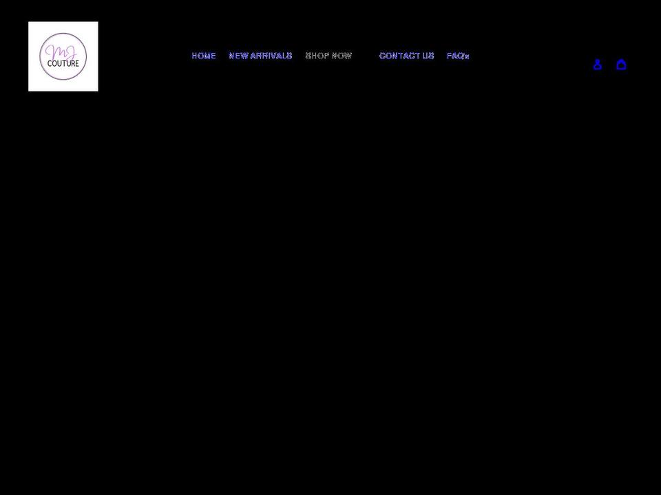 shopmjcouture.com shopify website screenshot
