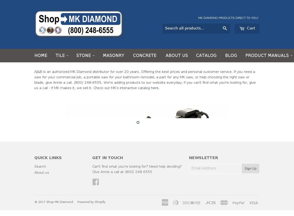 shopmkdiamond.com shopify website screenshot