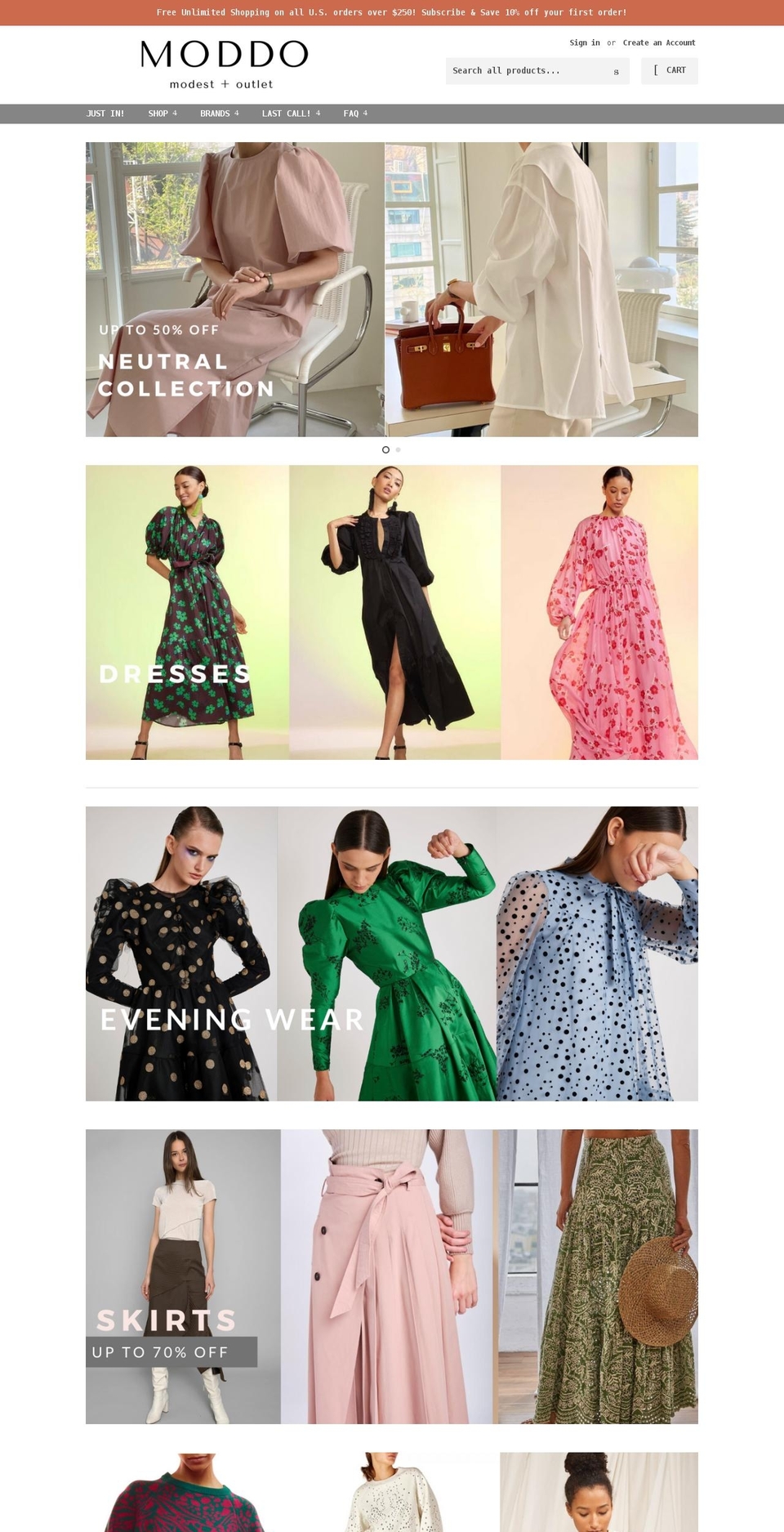 shopmoddo.com shopify website screenshot