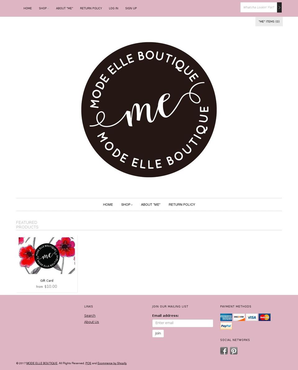 shopmodeelle.com shopify website screenshot