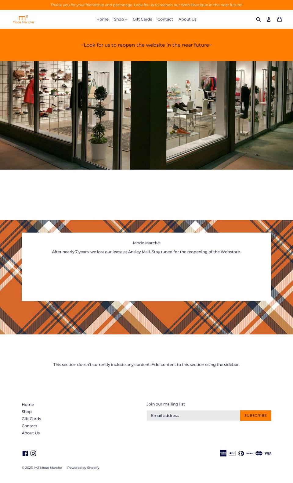 shopmodemarche.com shopify website screenshot