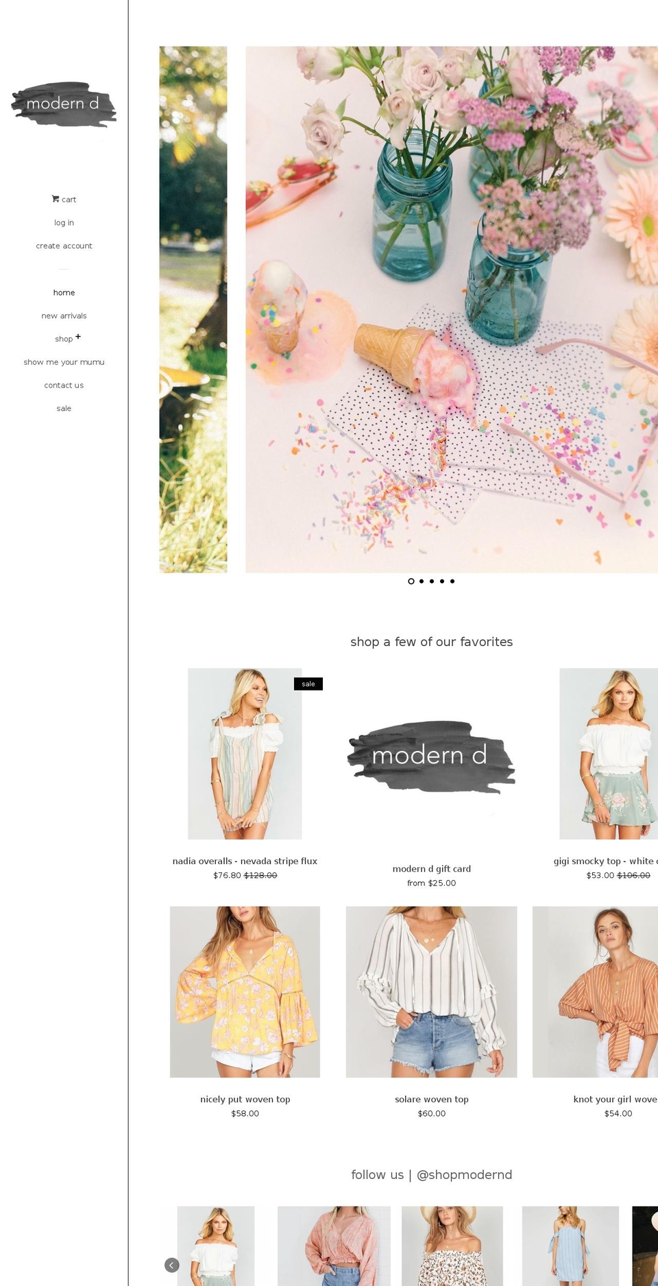 shopmodernd.com — Shopify storefront screenshot