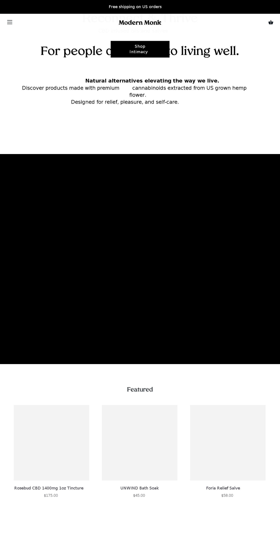 shopmodernmonk.com shopify website screenshot