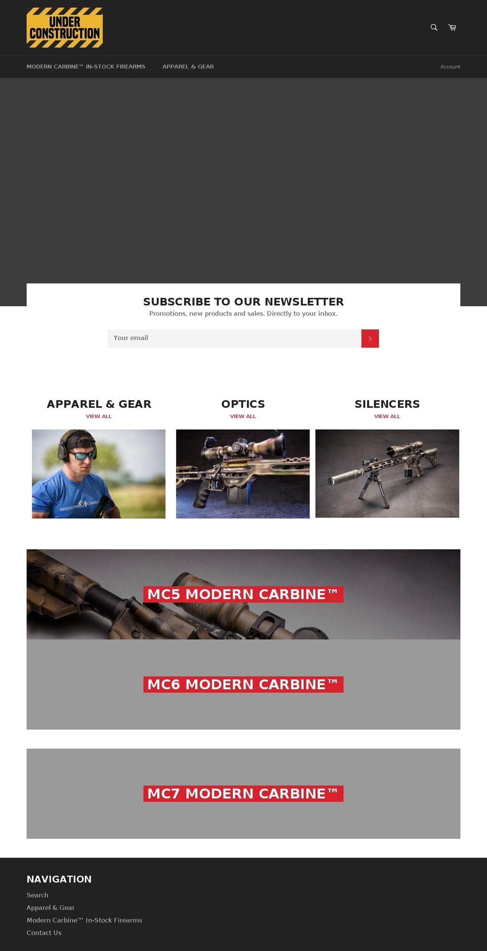shopmodernoutfitters.com — Shopify storefront screenshot