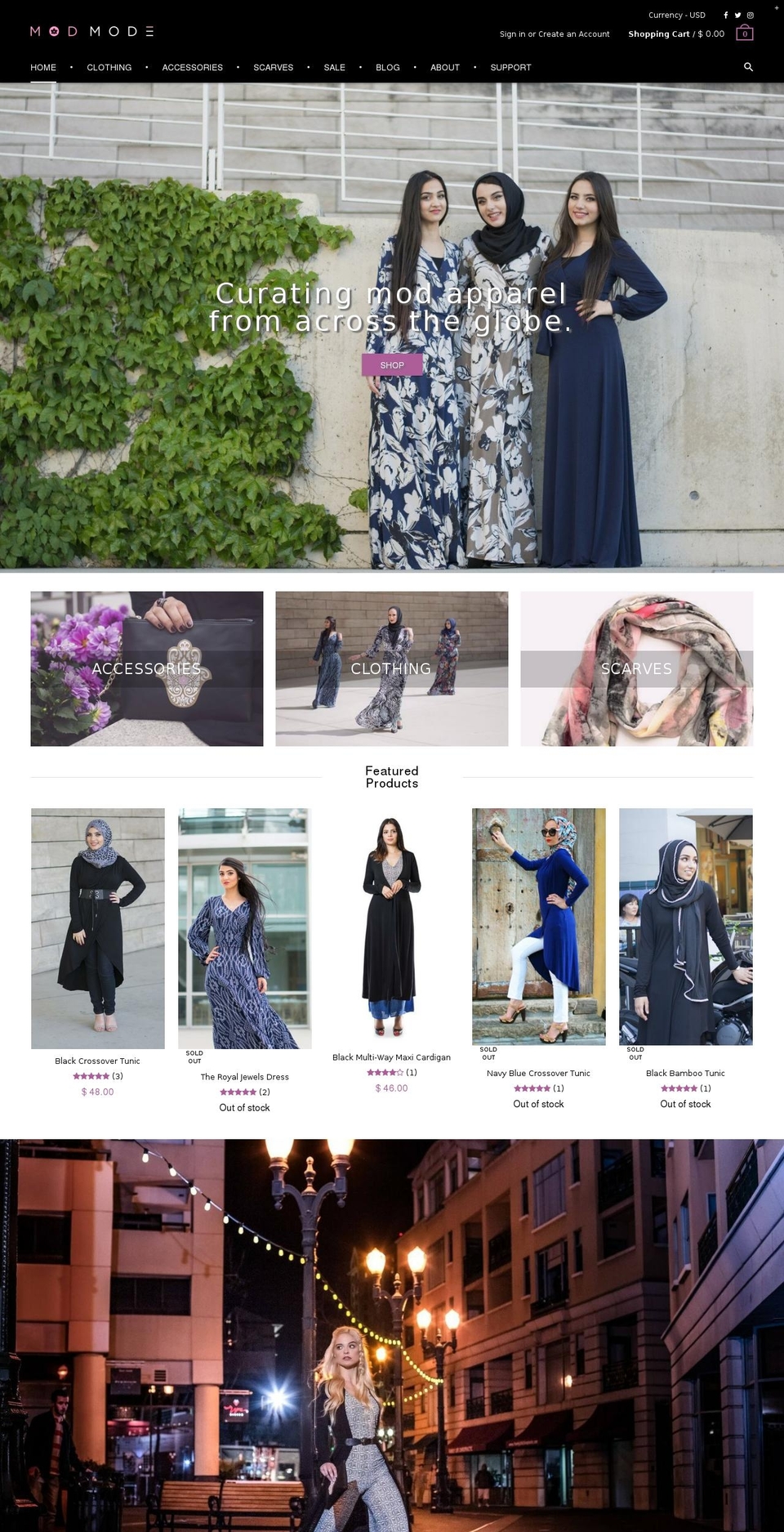 shopmodmode.com shopify website screenshot