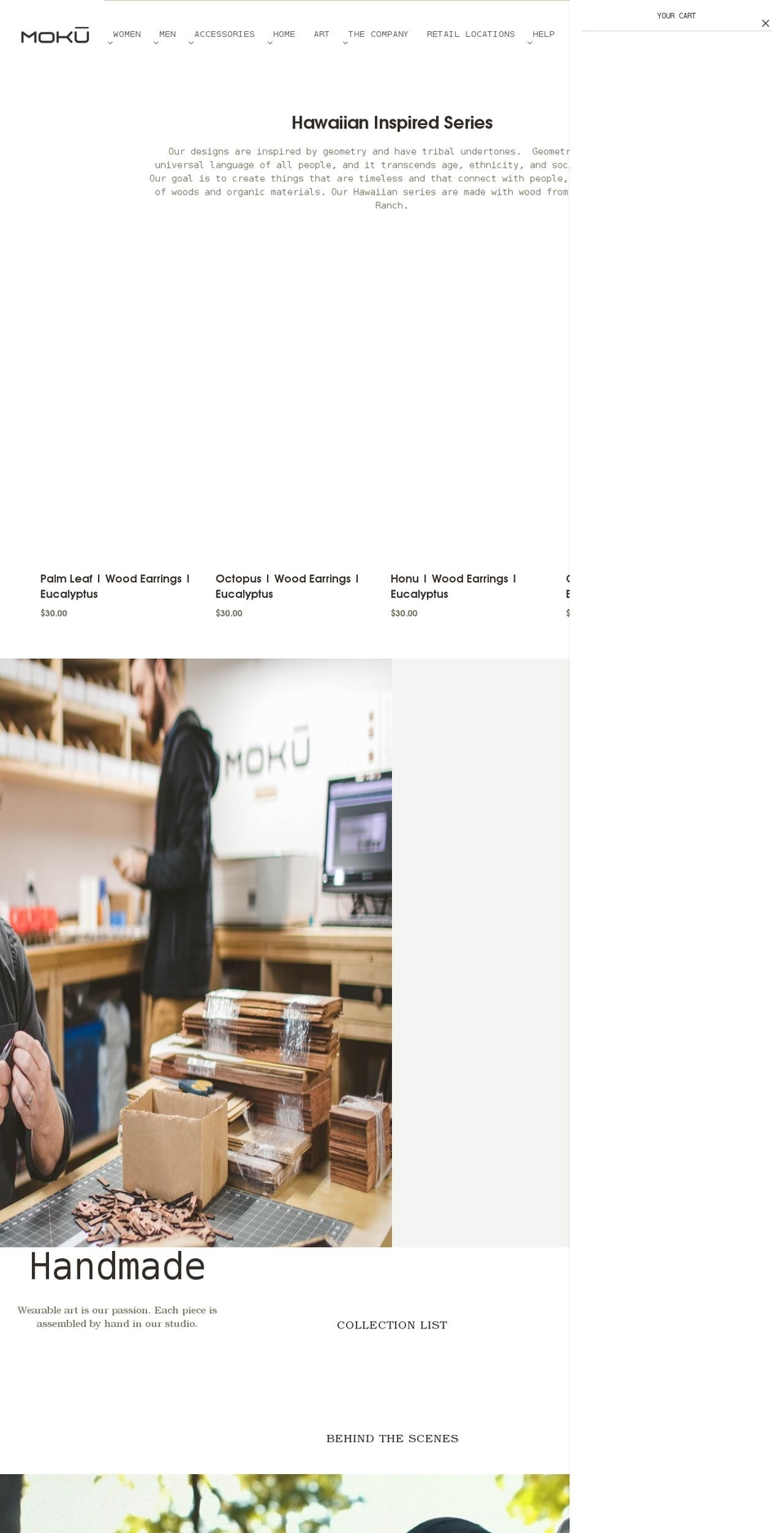 shopmoku.com shopify website screenshot