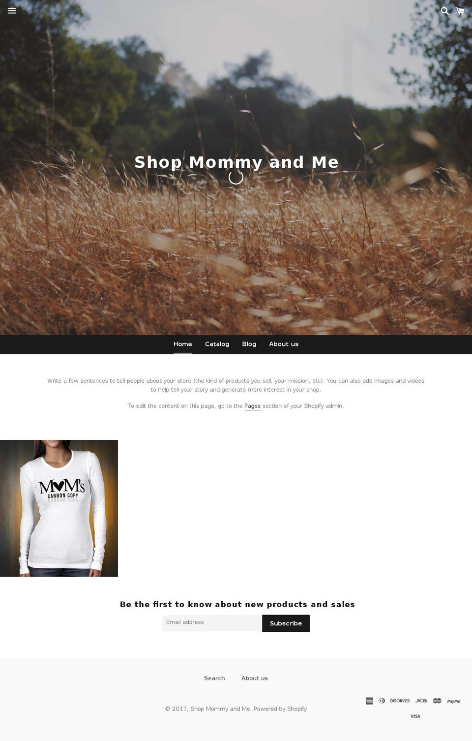 shopmommyandme.com shopify website screenshot