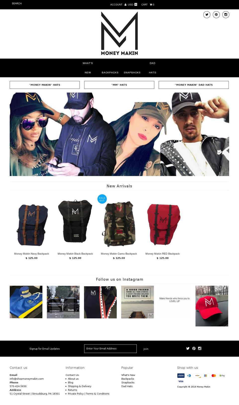 shopmoneymakin.com shopify website screenshot