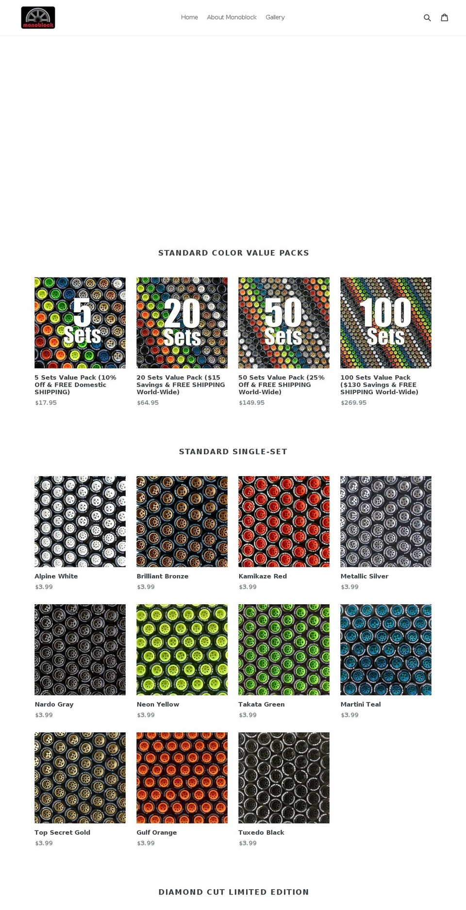shopmonoblock.com shopify website screenshot