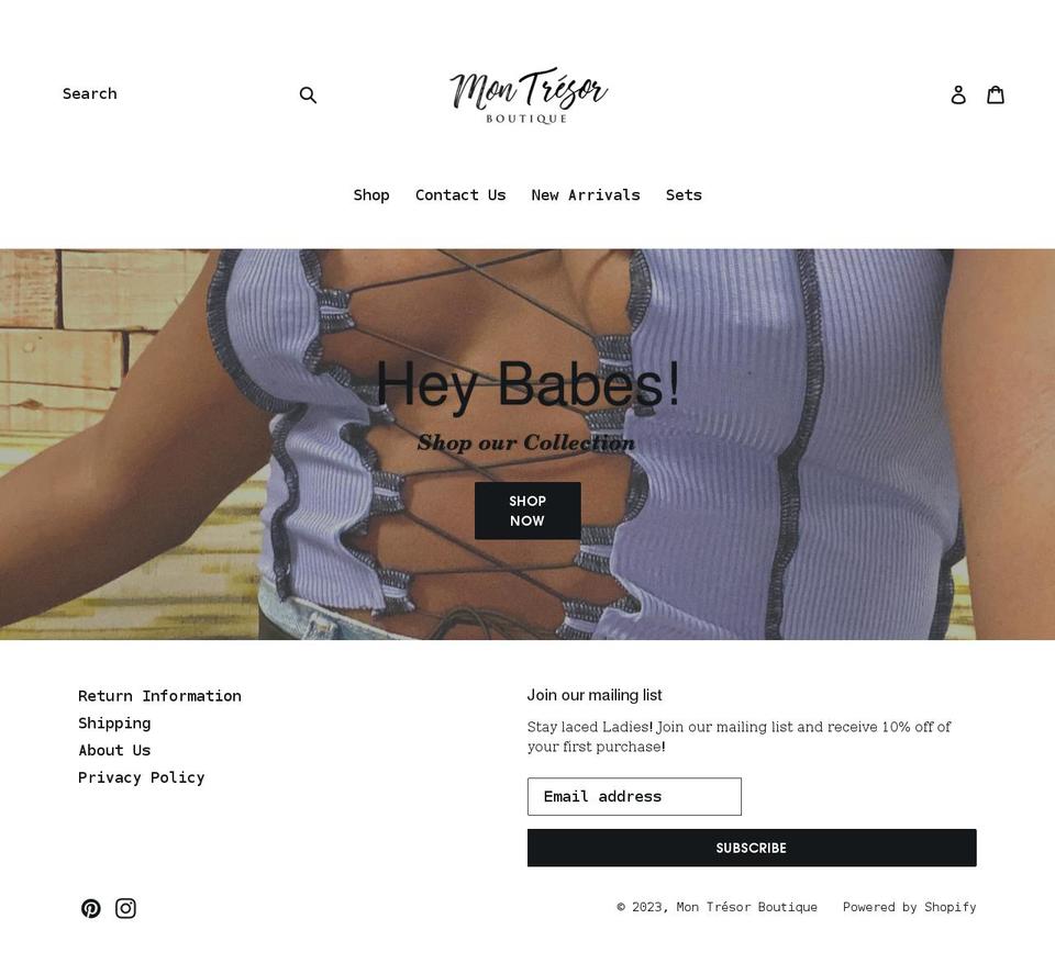 shopmontresor.com shopify website screenshot