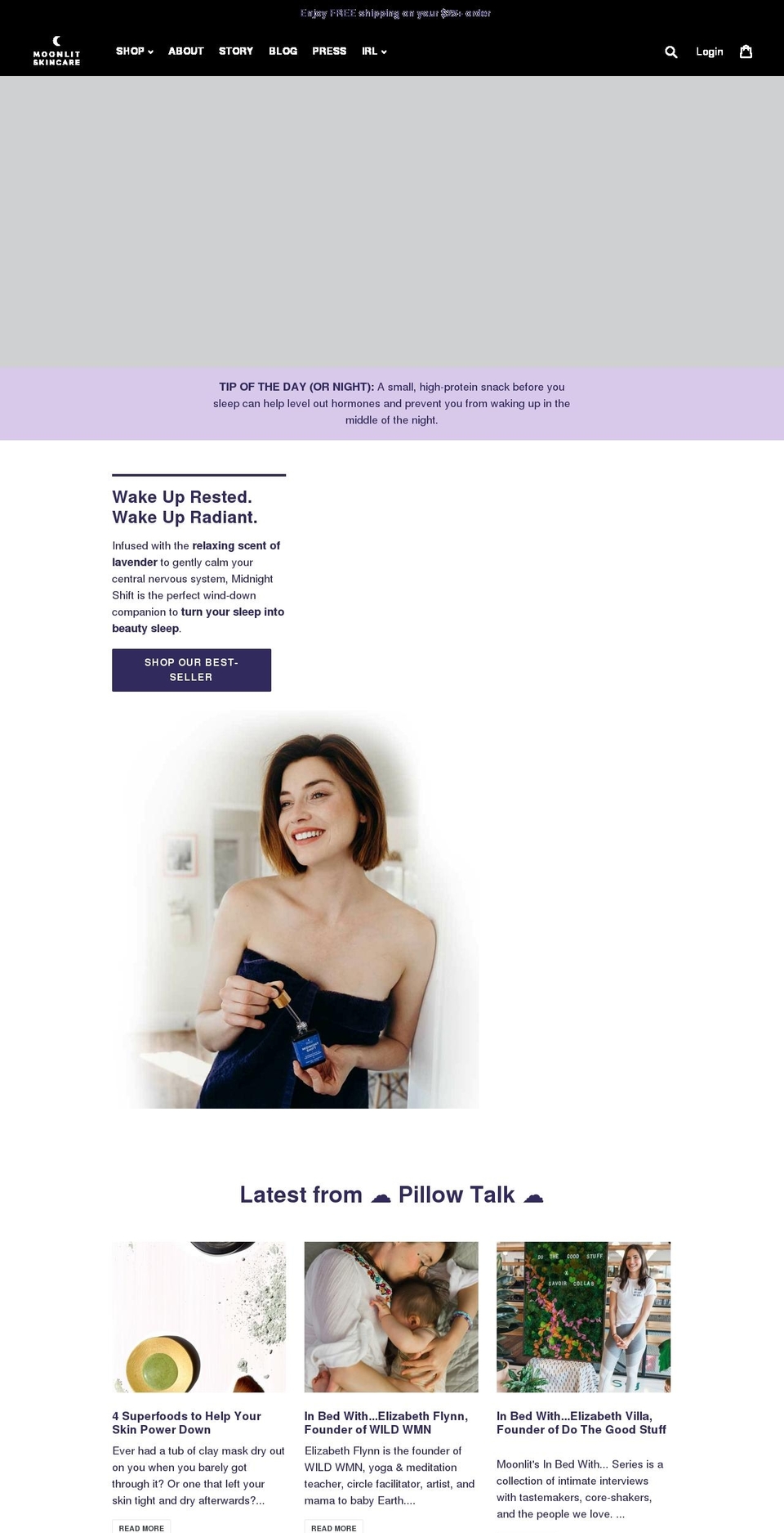 shopmoonlit.com shopify website screenshot