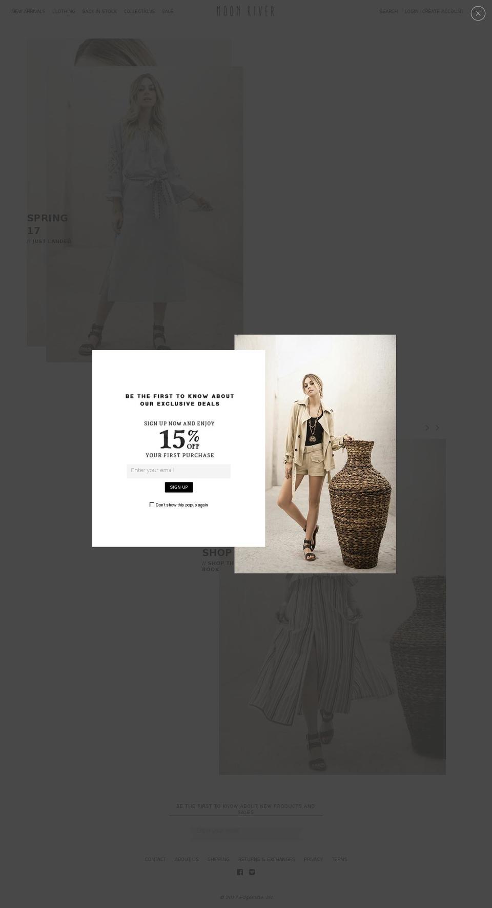 shopmoonriver.com shopify website screenshot