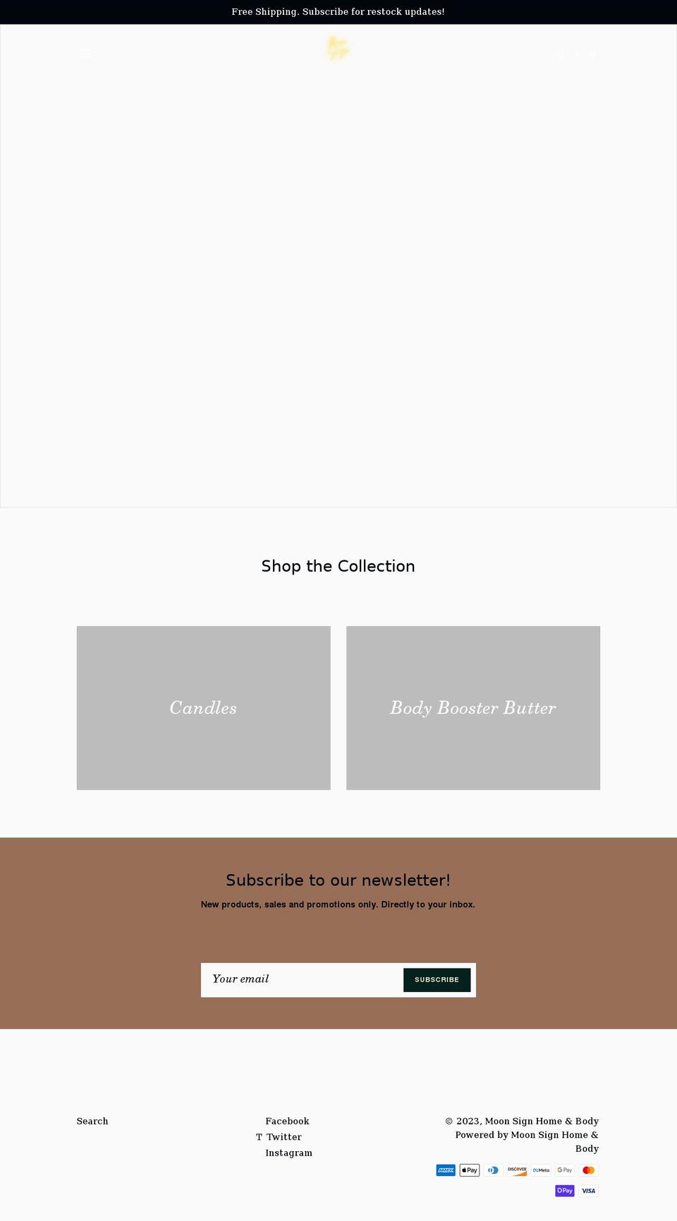 shopmoonsign.com shopify website screenshot
