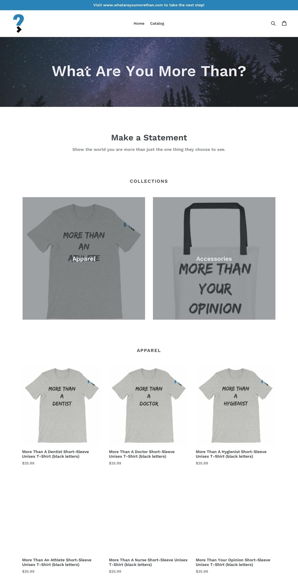 shopmorethan.com — Shopify storefront screenshot