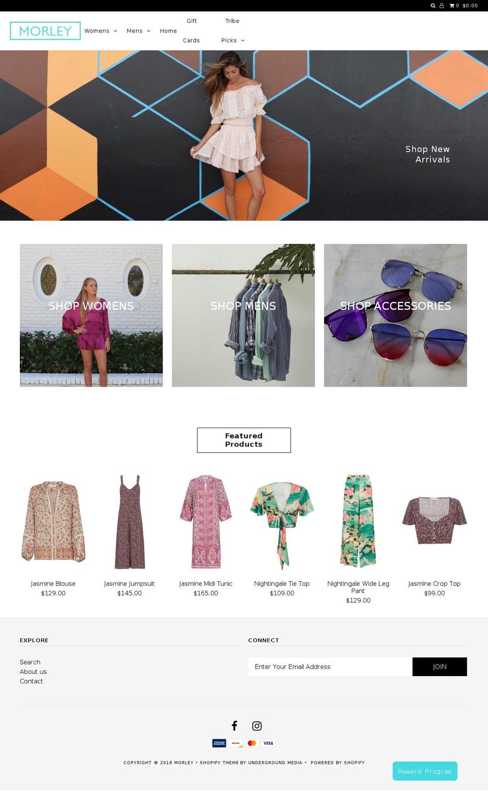 shopmorley.com shopify website screenshot