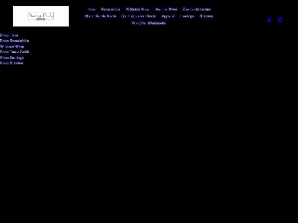 shopmorrismade.com shopify website screenshot