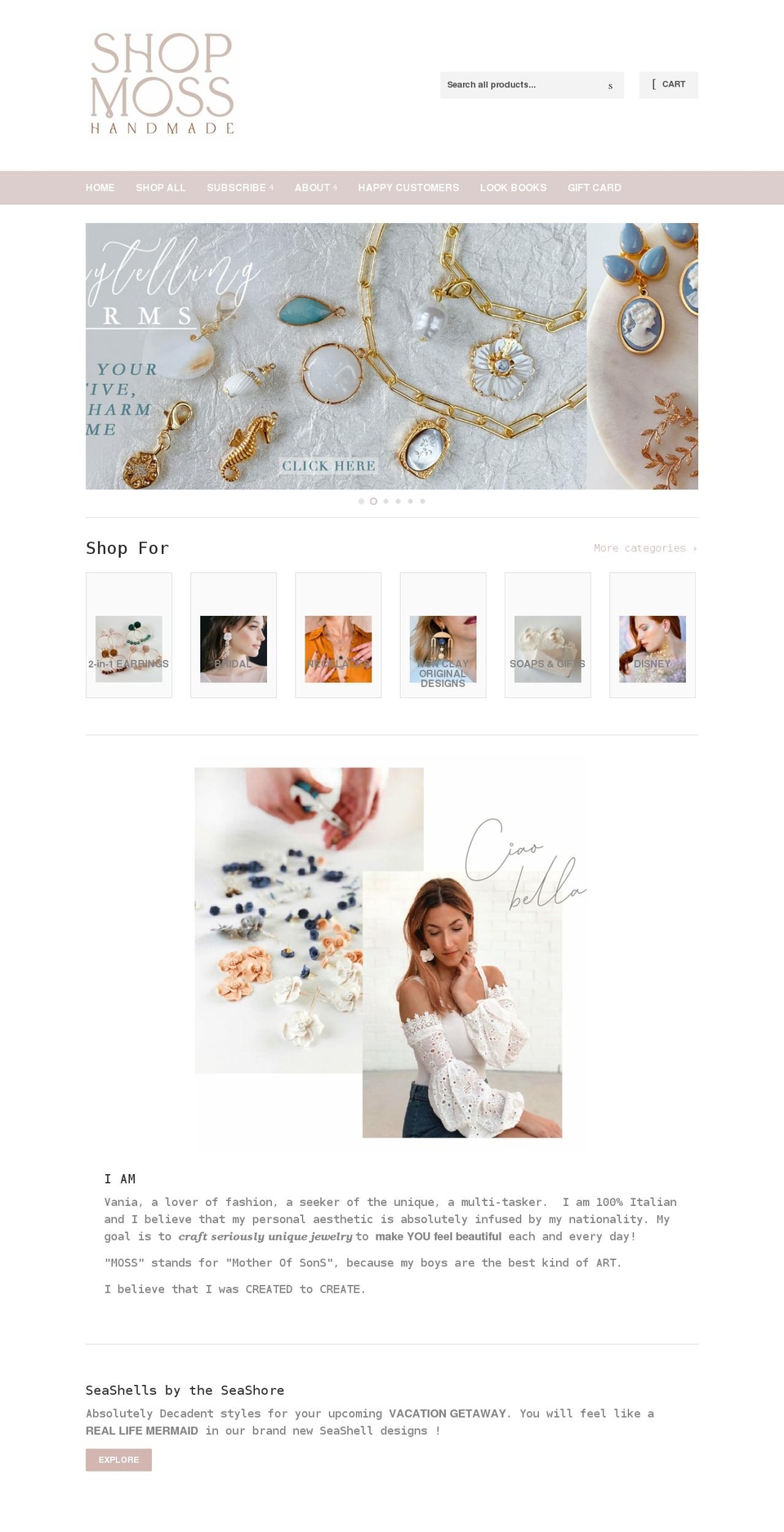 shopmosshandmade.com shopify website screenshot