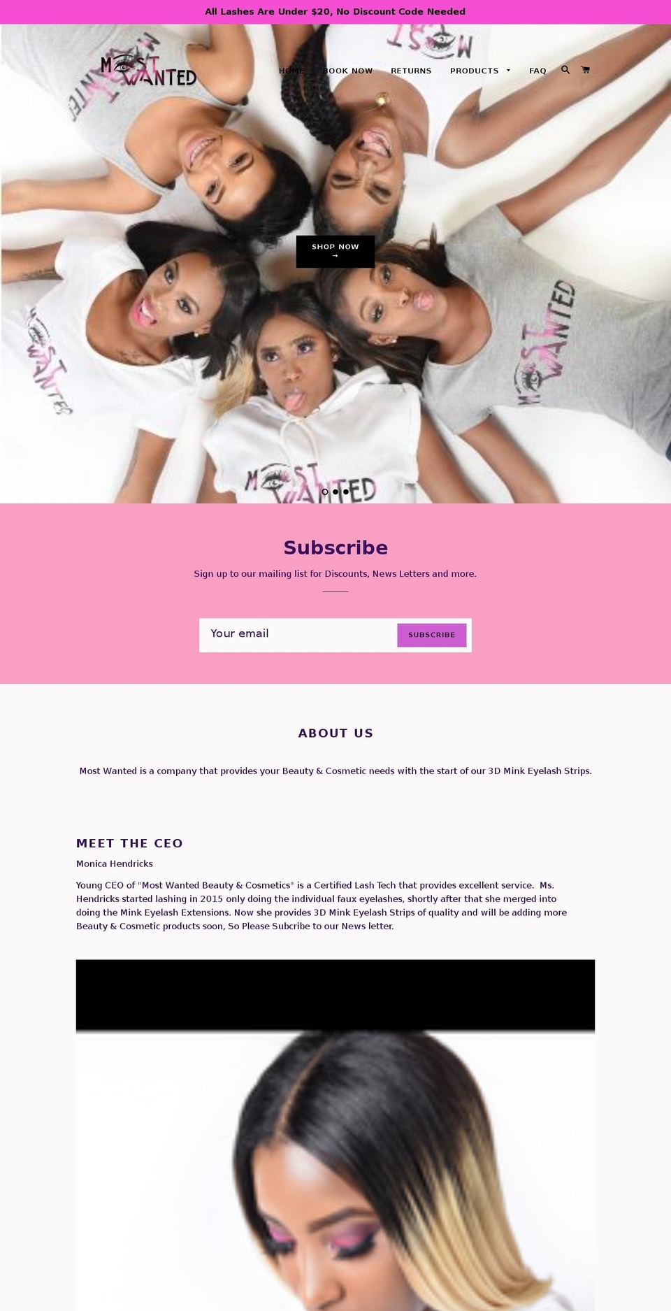 shopmostwanted.com — Shopify storefront screenshot