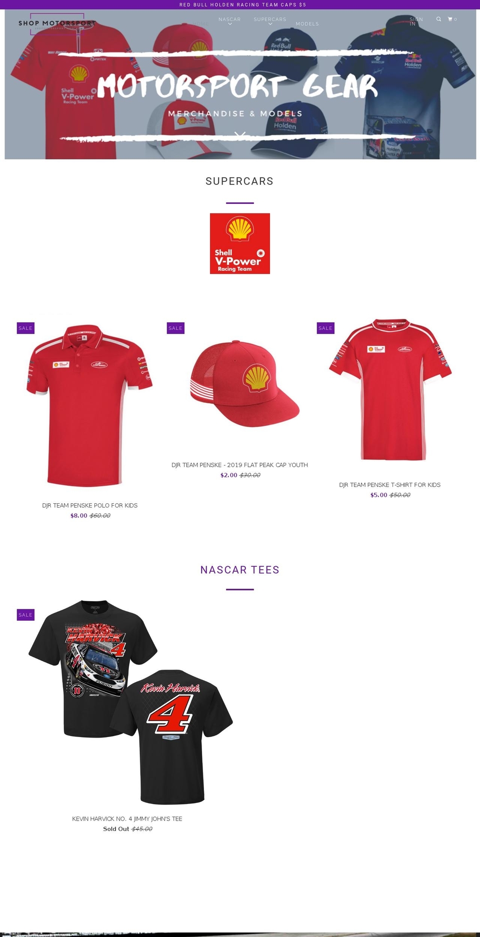 shopmotorsport.com.au shopify website screenshot