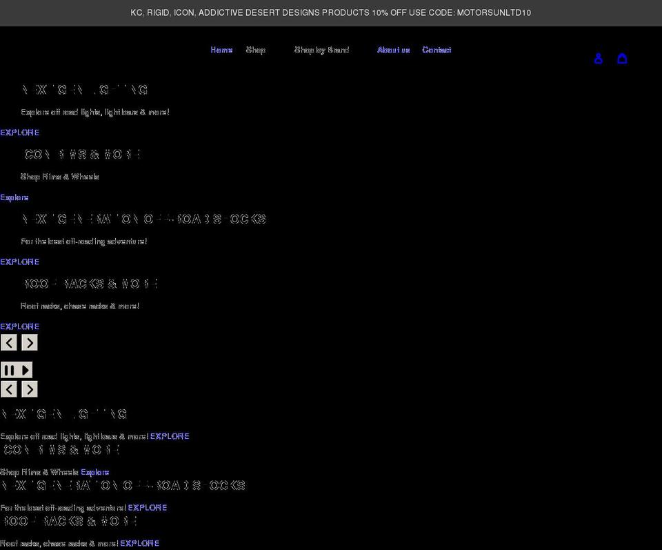 shopmotorsunltd.com shopify website screenshot