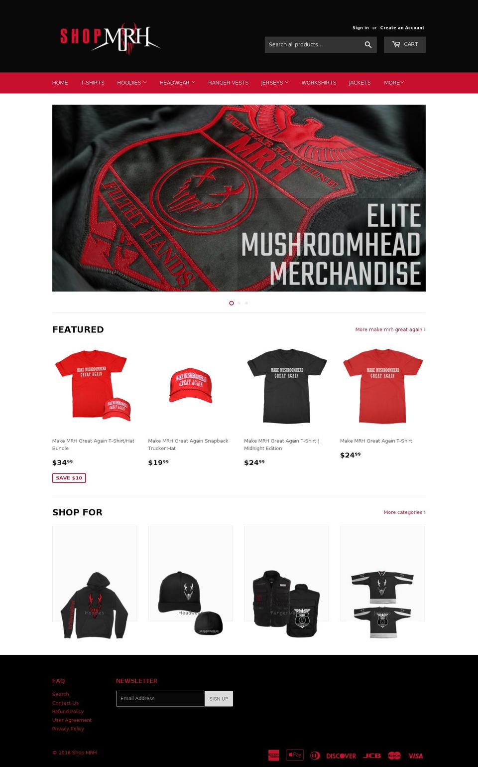 shopmrh.com shopify website screenshot