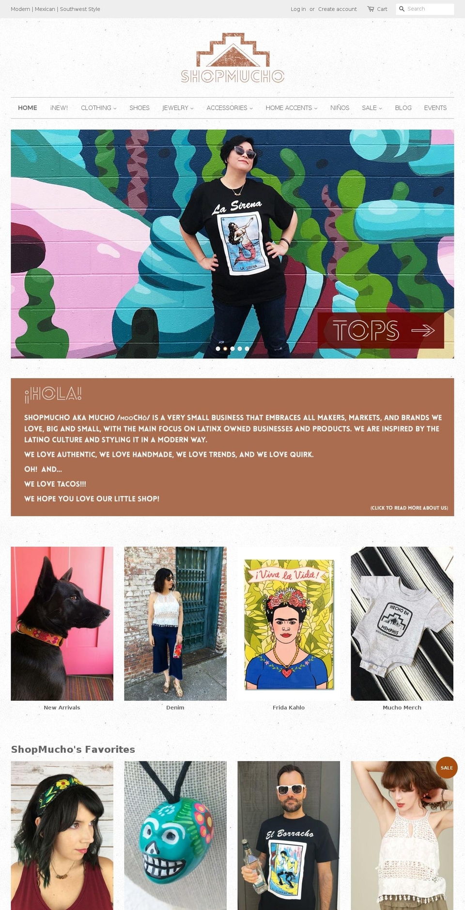 shopmucho.com shopify website screenshot