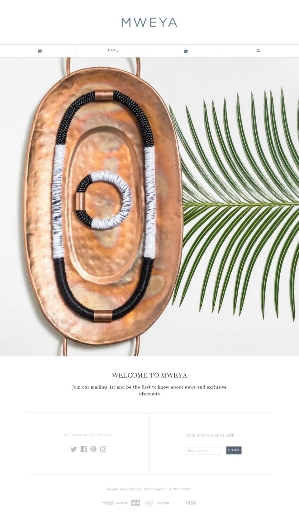 shopmweya.com shopify website screenshot