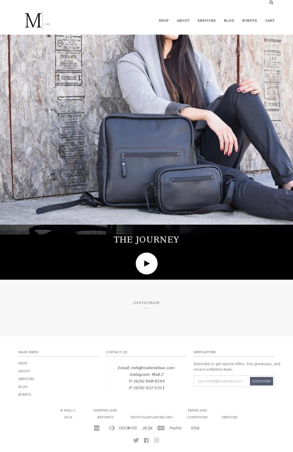 shopmxac.com — Shopify storefront screenshot
