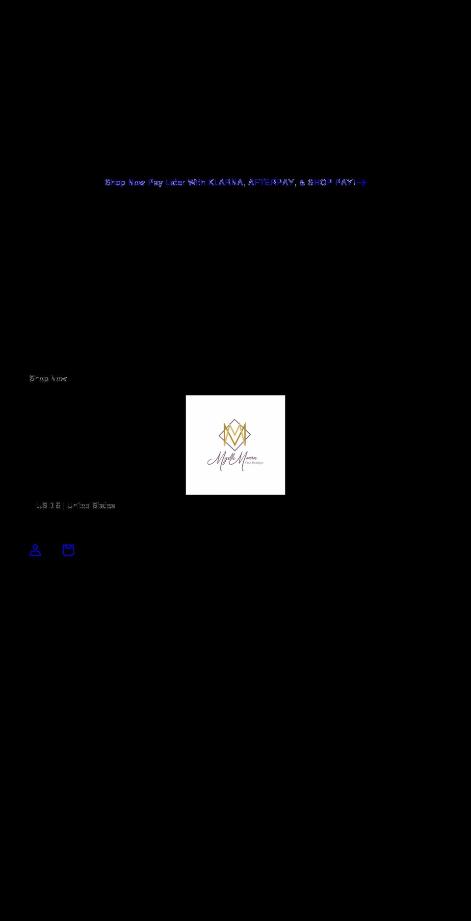 shopmyellemonroe.com shopify website screenshot