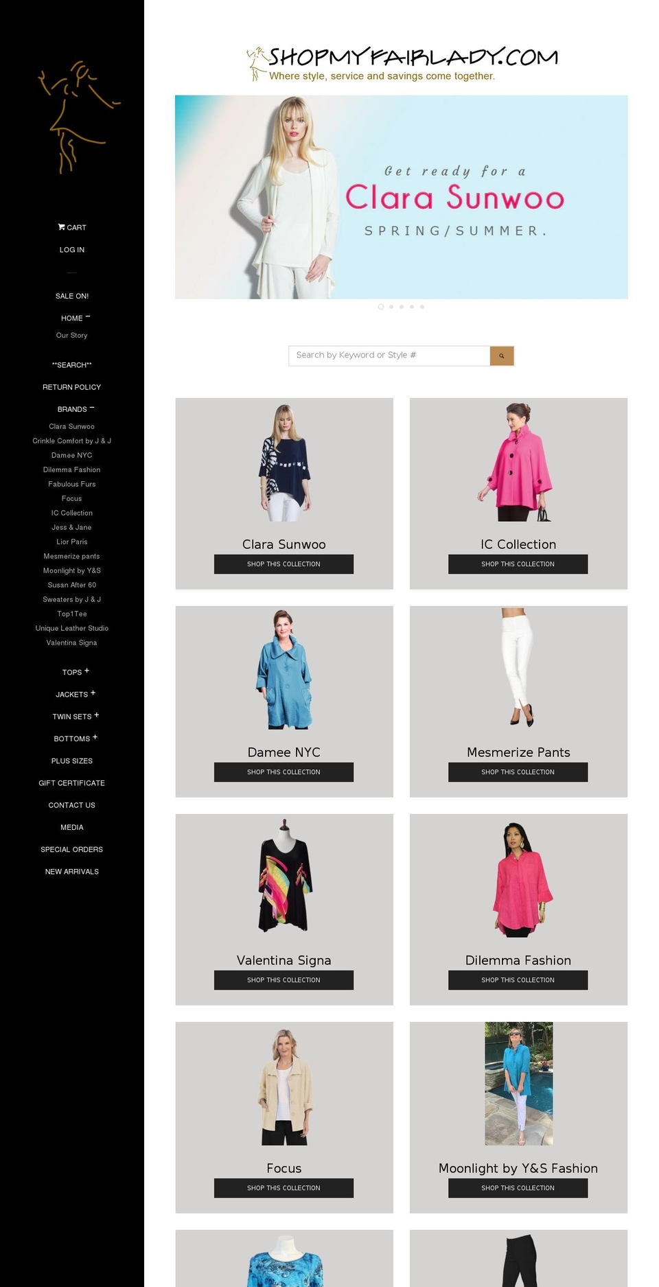 shopmyfairlady.com shopify website screenshot