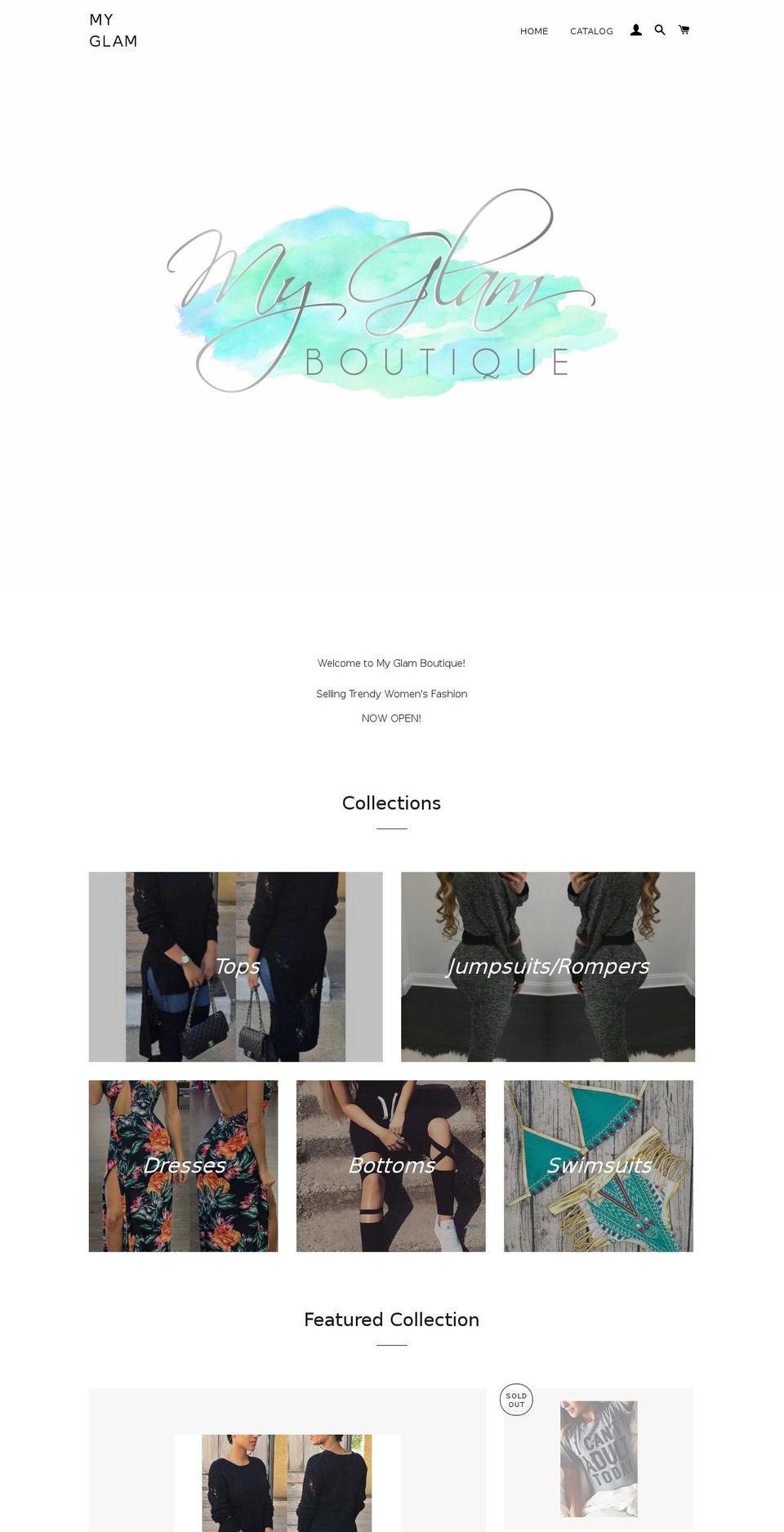 shopmyglam.com — Shopify storefront screenshot
