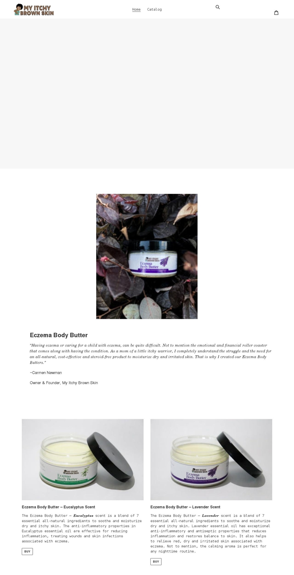shopmyitchybrownskin.com shopify website screenshot