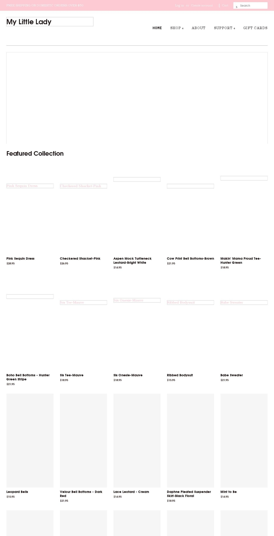 shopmylittlelady.com shopify website screenshot