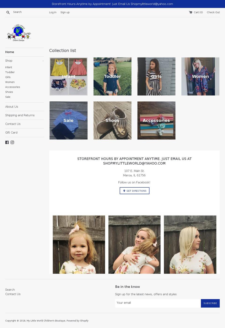 shopmylittleworld.com — Shopify storefront screenshot